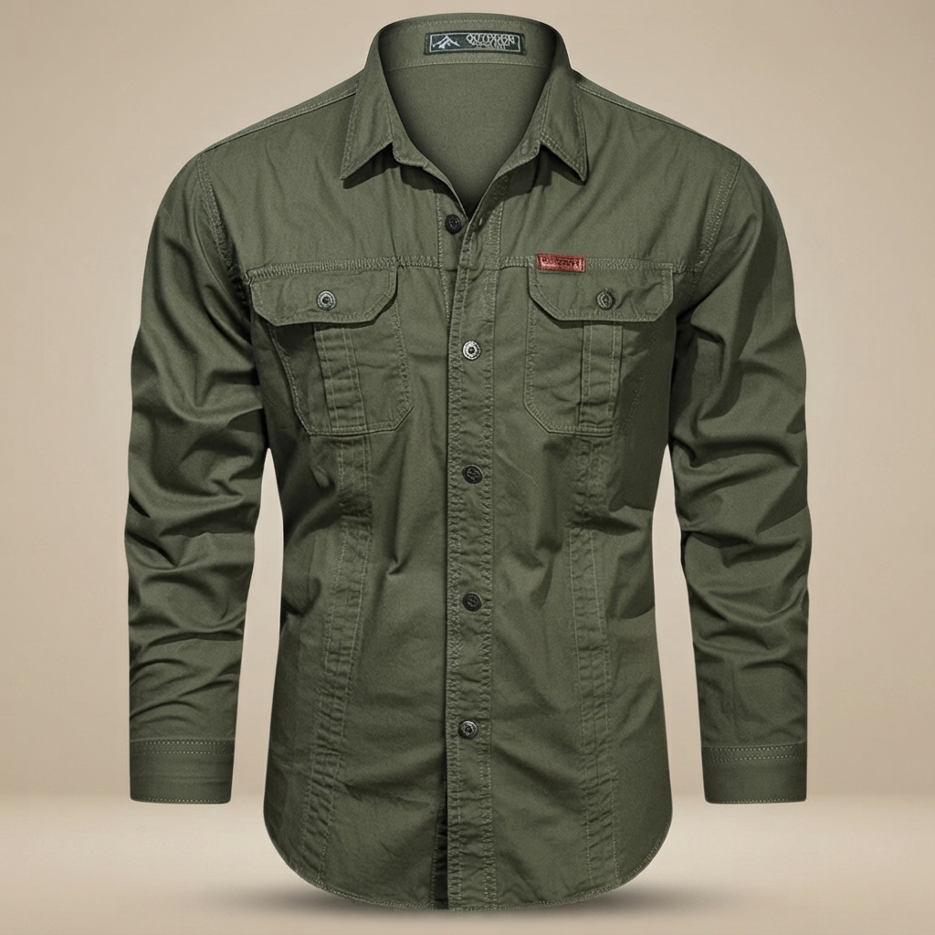 Hayden - Longue chemise cargo avec plusieurs poches