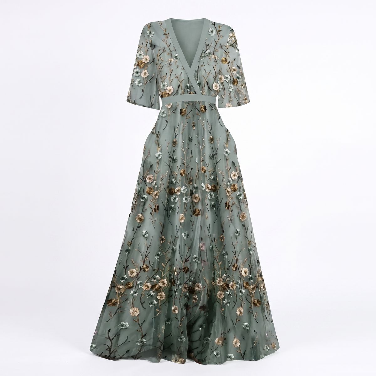 Florence - Robe Longue Élégante et Aérienne