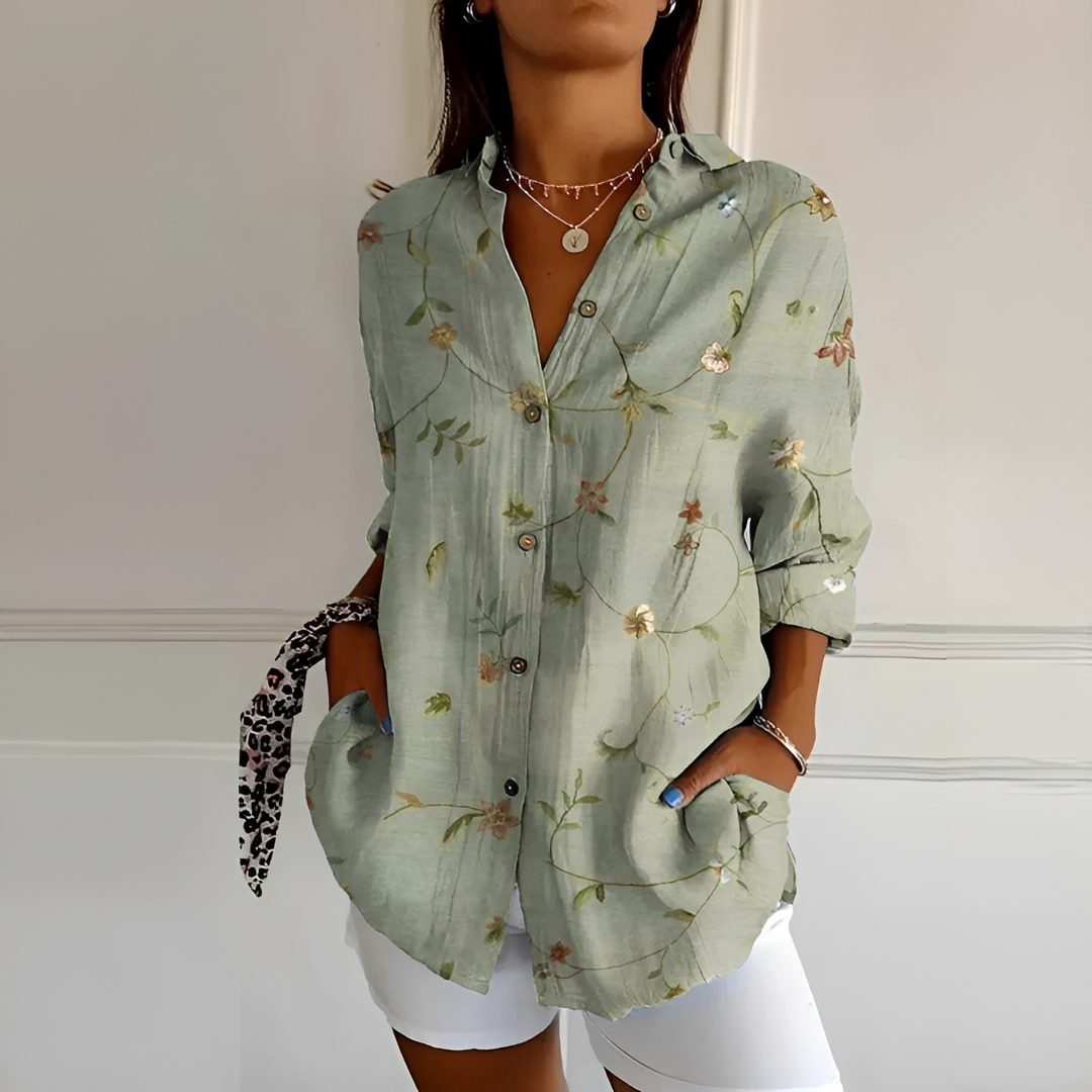 Eleanor - Blouse Élégante à Boutons