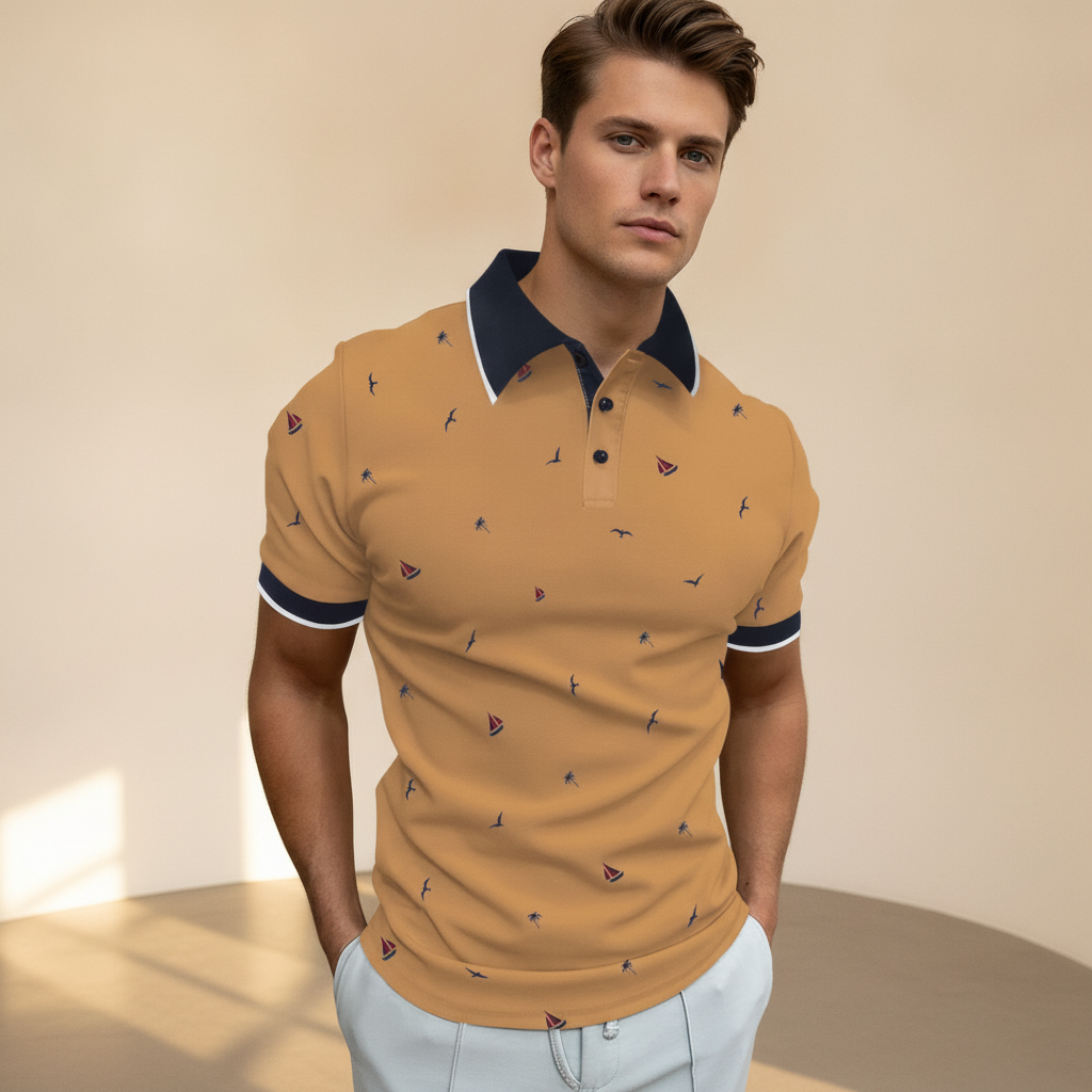Bedario - Polo à la Mode Décontracté
