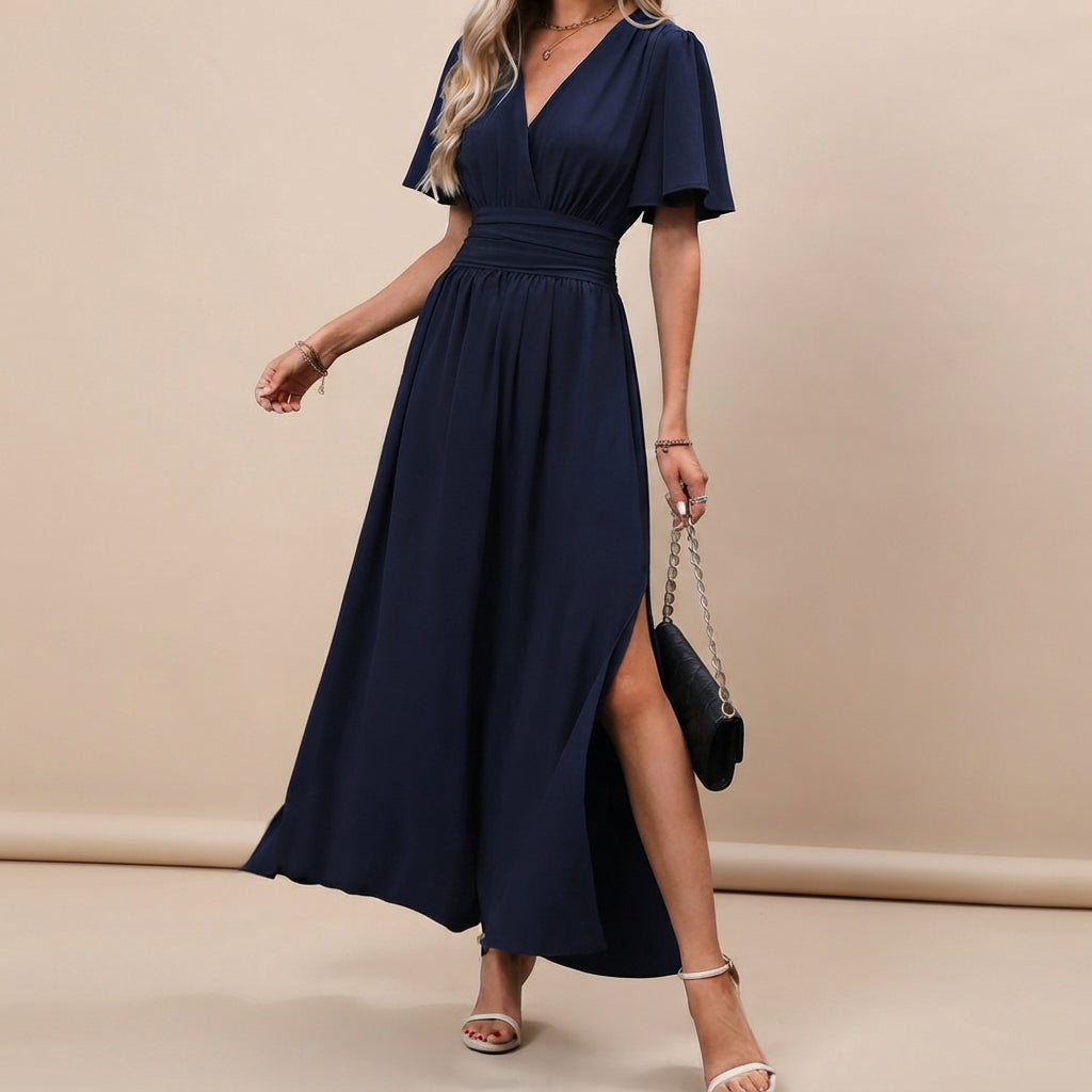 Leyli - Robe Midi Élégante avec Fente