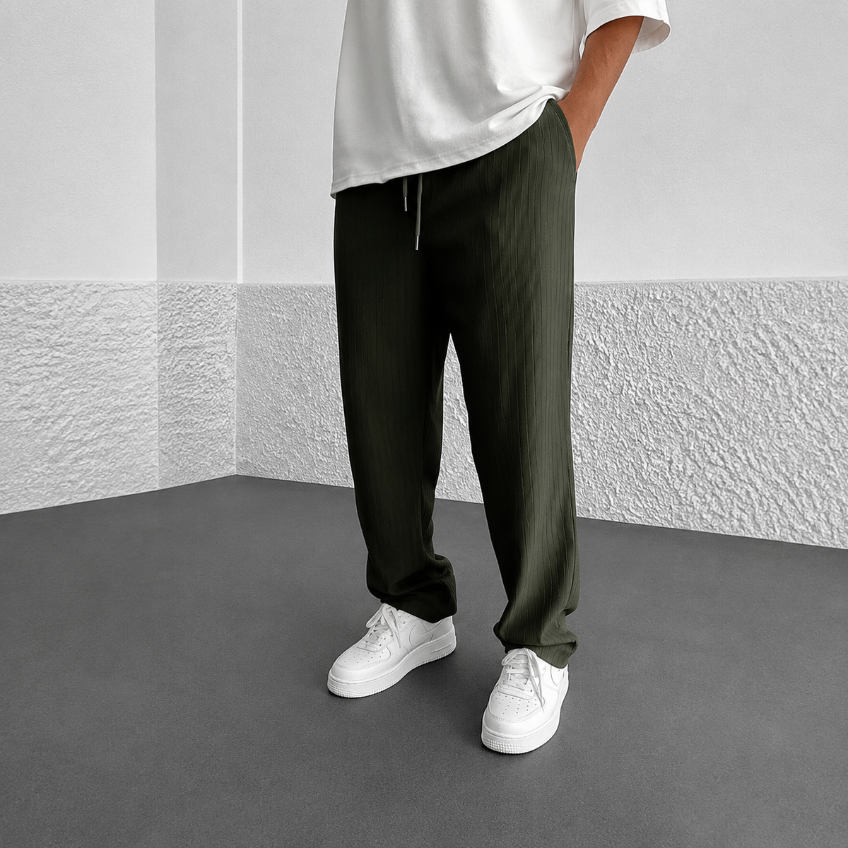 Zeke - Pantalon Décontracté à Cordon