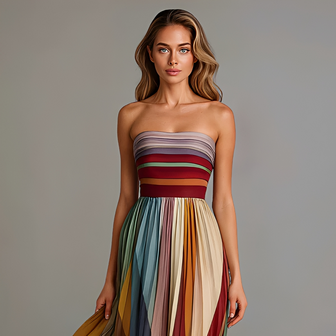 Gracelyn - Robe Maxi Élégante à Bustier