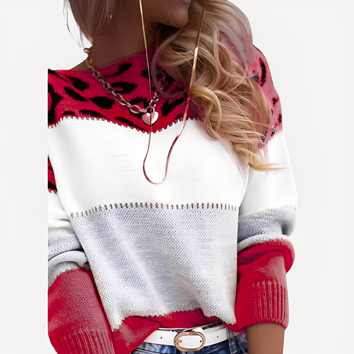 Anne - Pull élégant avec motif
