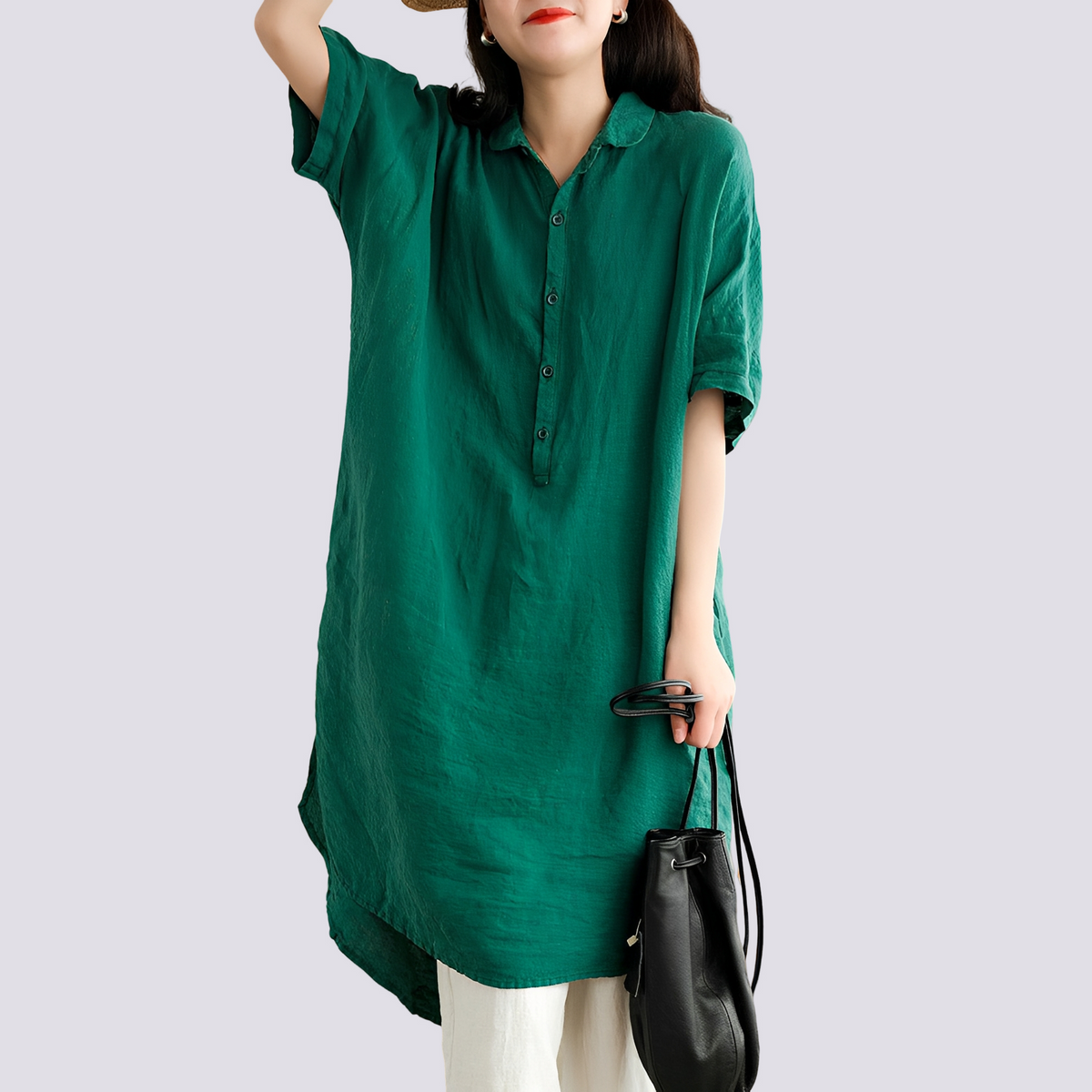Deborah - Robe-chemise large et décontractée pour femmes