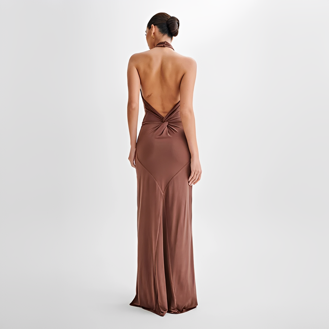 Jianna - Robe Maxi Élégante à Dos Nu