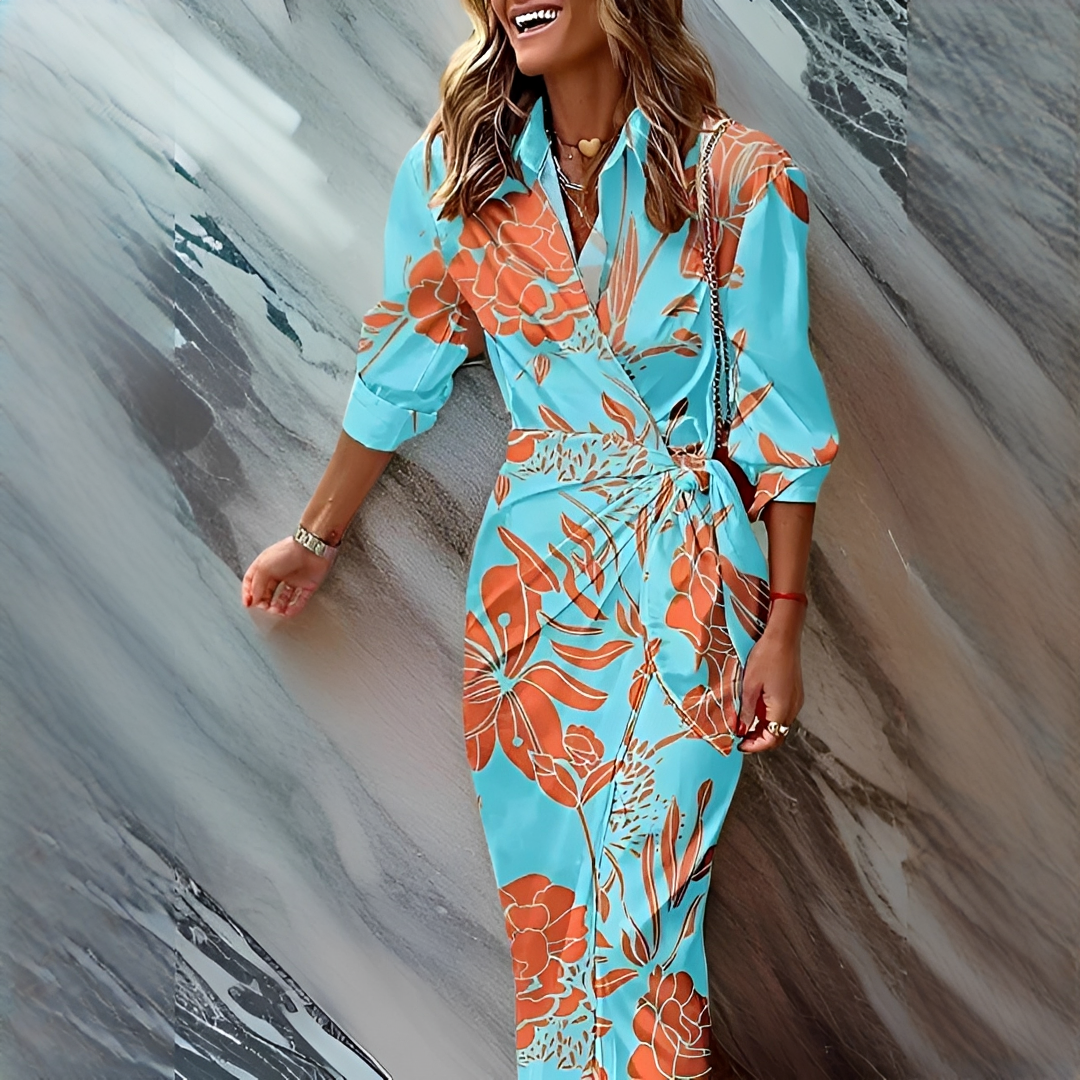 Emily - Robe Élégante et Tendance à Rayures