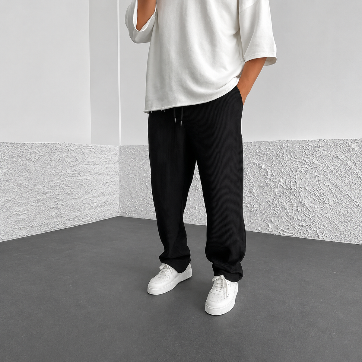 Zeke - Pantalon Décontracté à Cordon