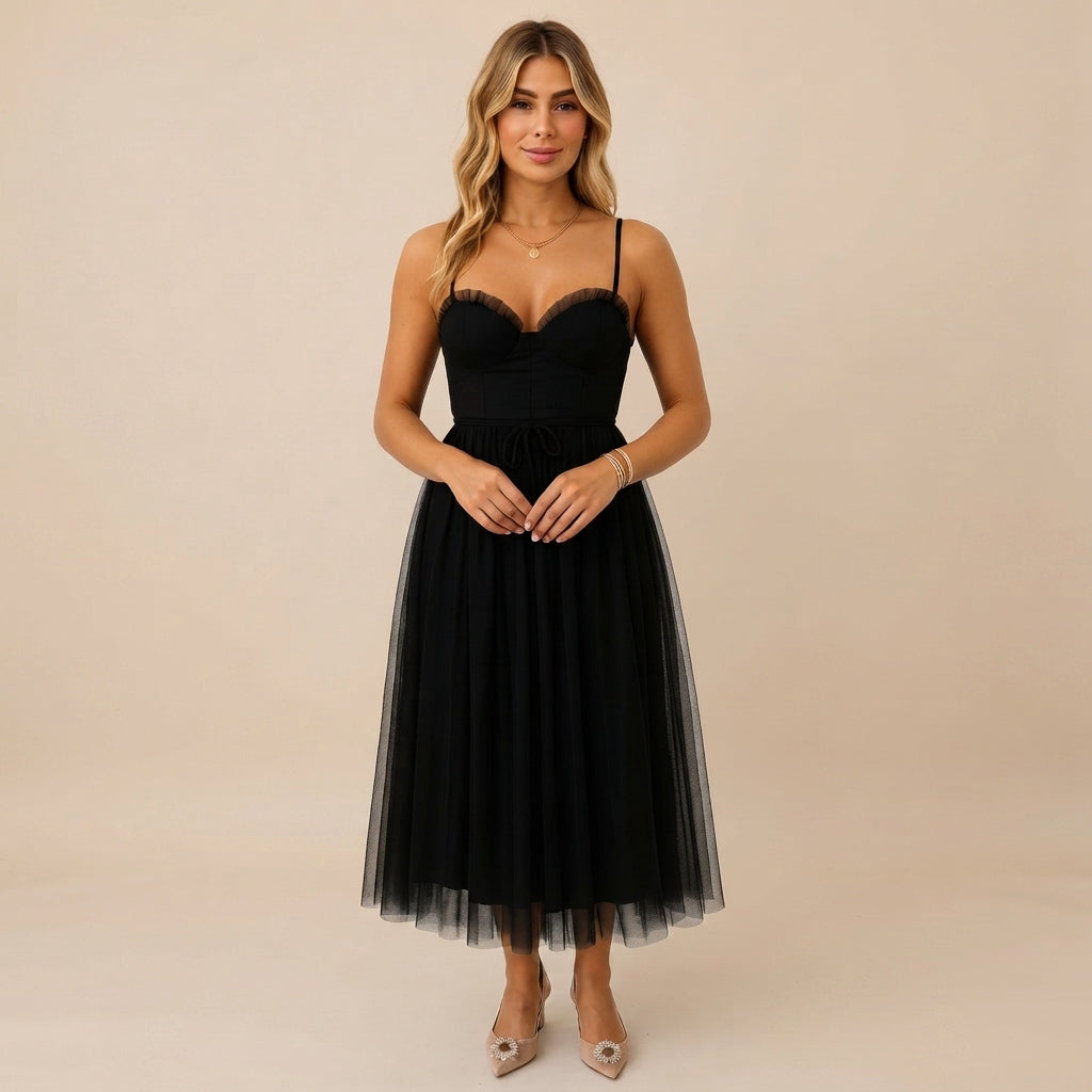 Cynthia - Élégante robe midi chic