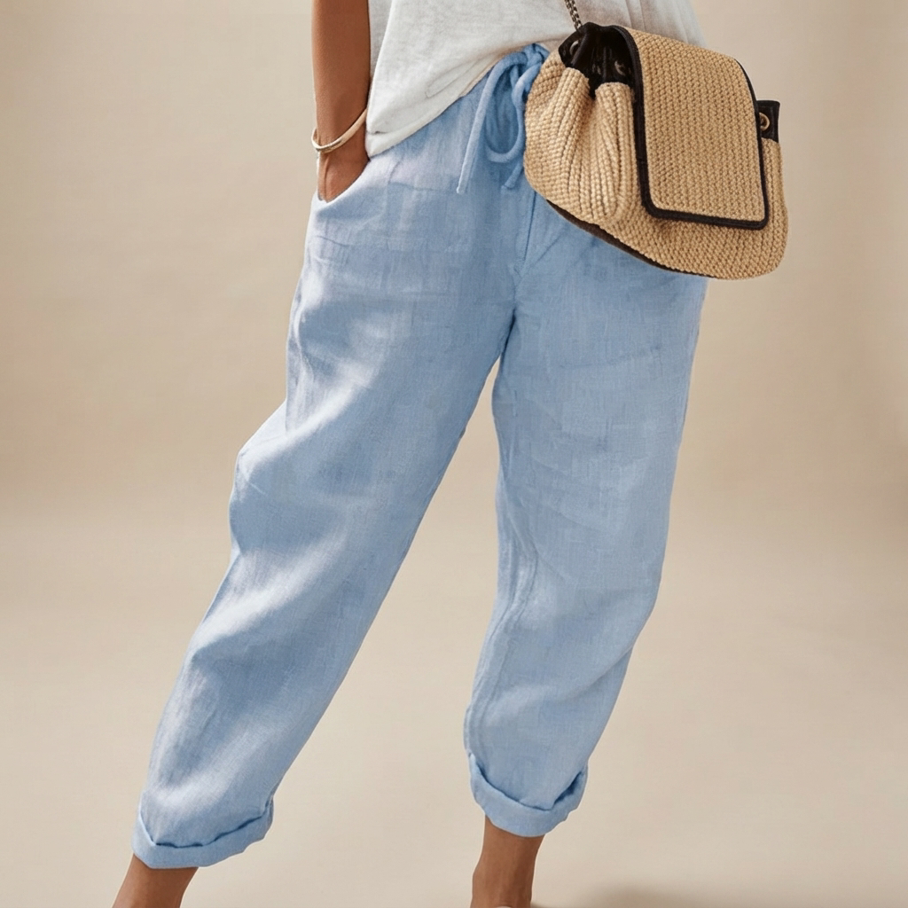 Martinie - Pantalon Décontracté à Cordon