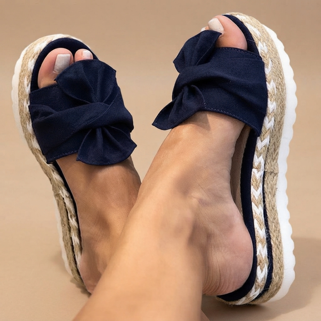 Claudia - Sandales Élégantes à Nœud Papillon