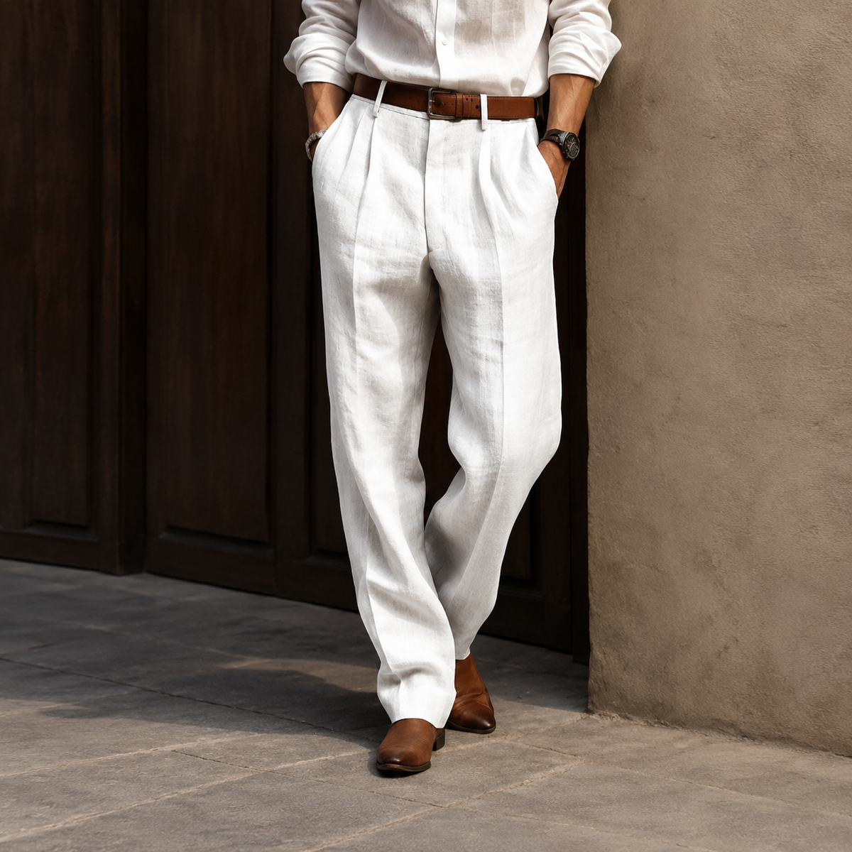 Jethro - Pantalon Droit Style Classique