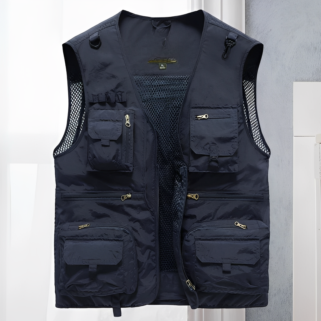 Arlan - Gilet estival à nombreuses poches pour homme