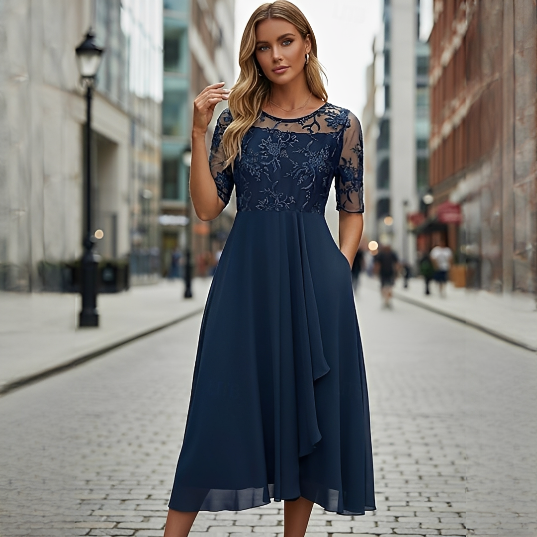 Victoria - Robe Élégante en Dentelle Creuse