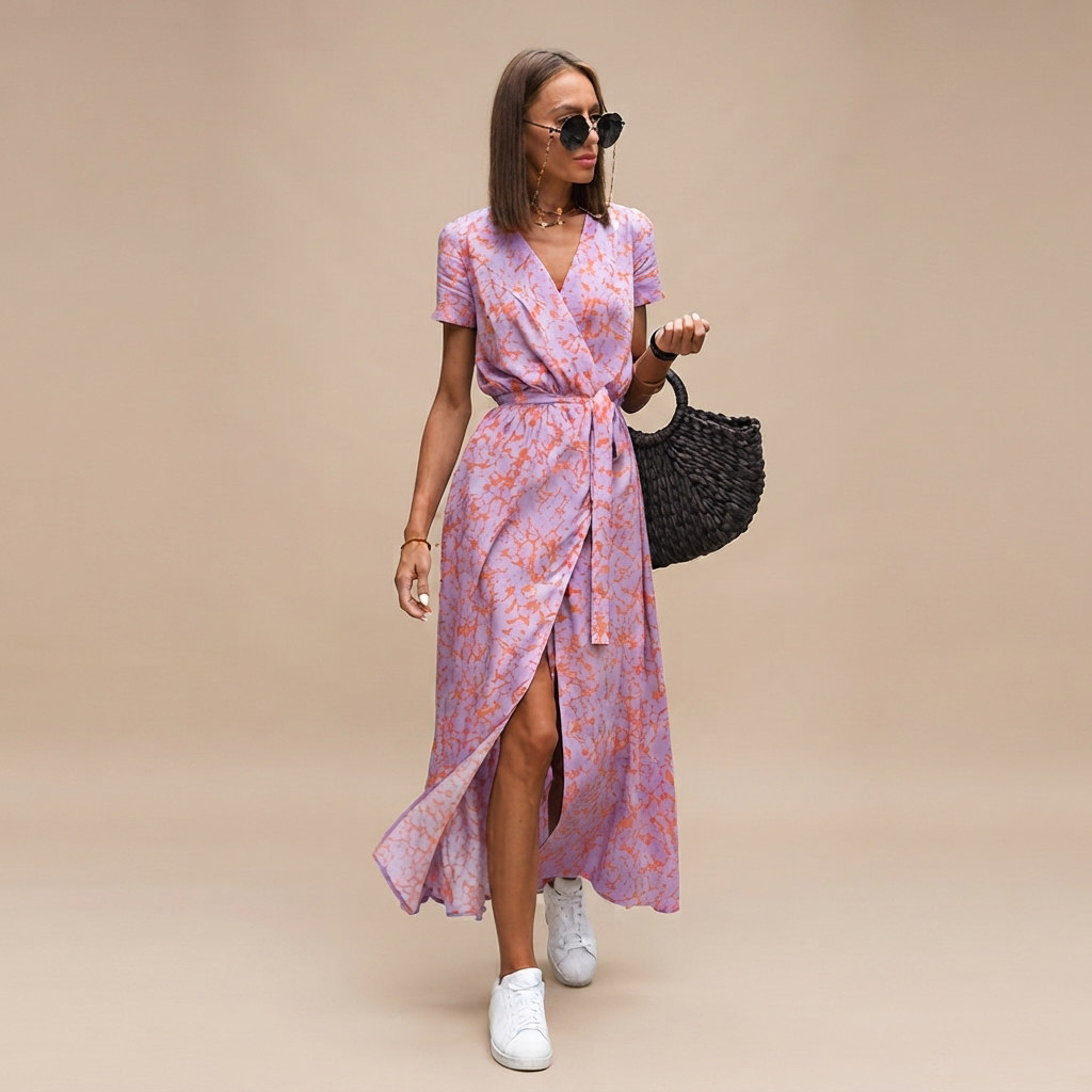 Sophie - Robe Midi Élégante et Aérienne