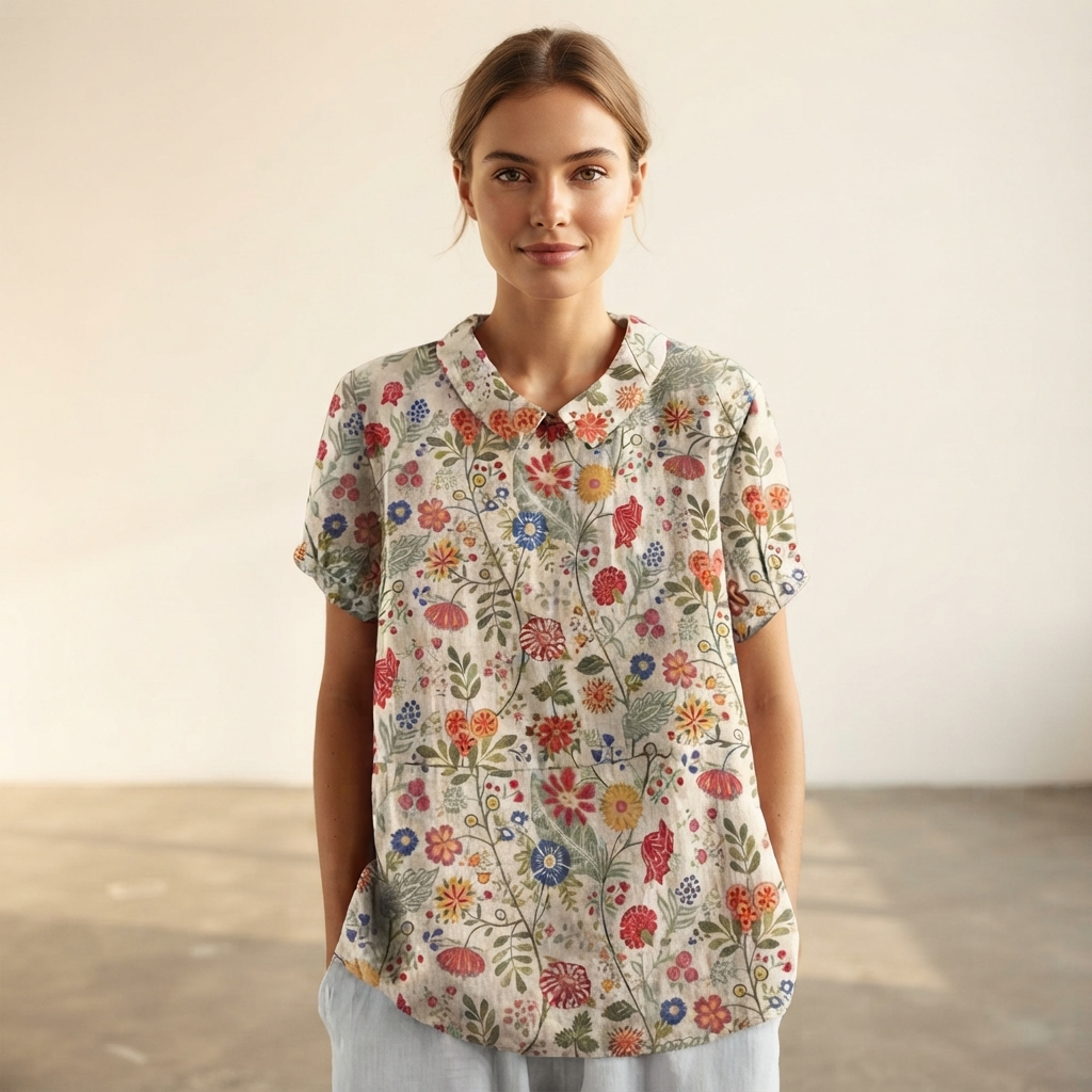 Salmah - Blouse Élégante et Fluide