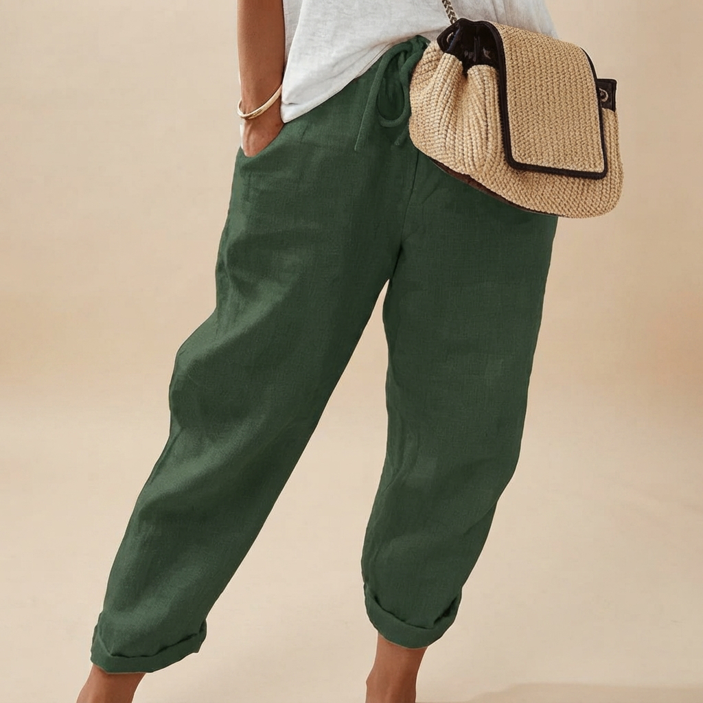 Martinie - Pantalon Décontracté à Cordon