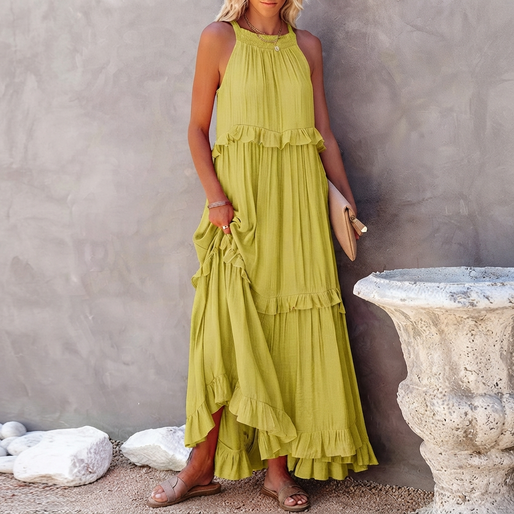 Vessa - Robe Maxi Élégante à Étages