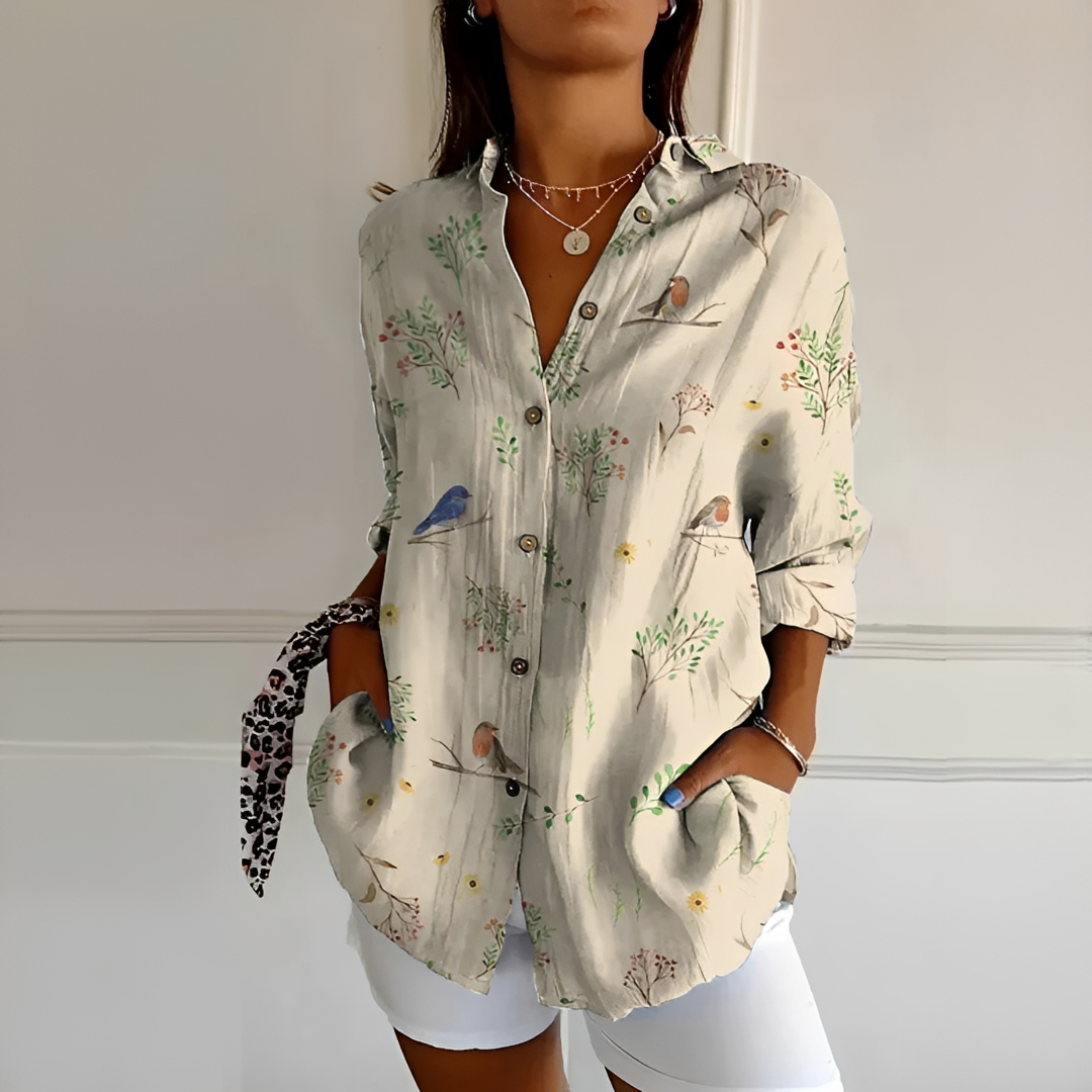 Eleanor - Blouse Élégante à Boutons