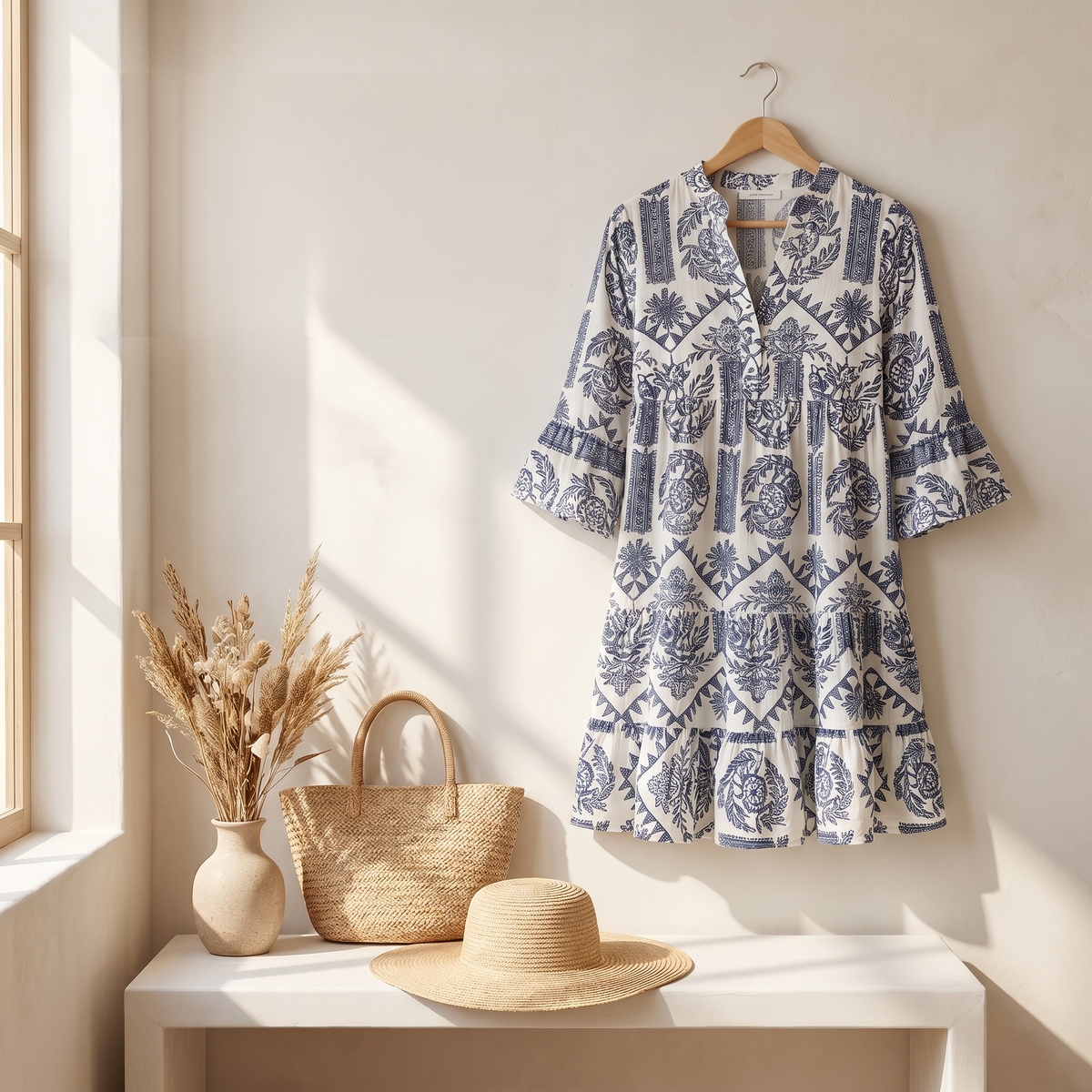 Krisella - Robe Midi Style Bohème Élégant