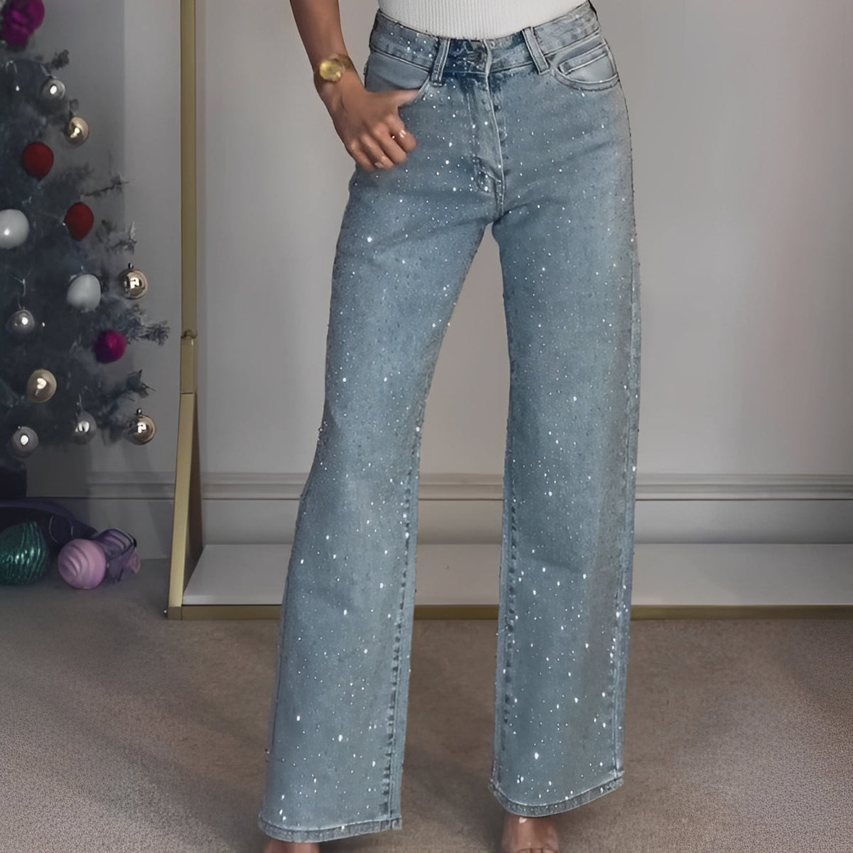 Sandra - Pantalon chic à jambes larges