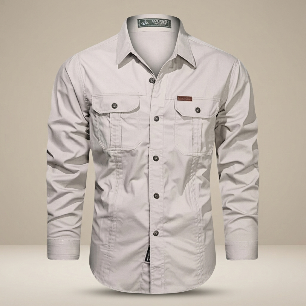 Hayden - Longue chemise cargo avec plusieurs poches