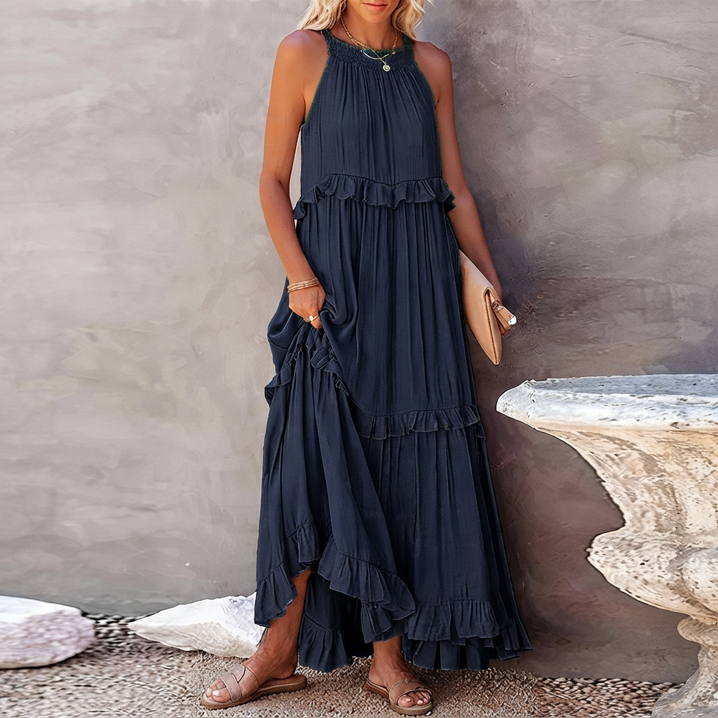 Vessa - Robe Maxi Élégante à Étages