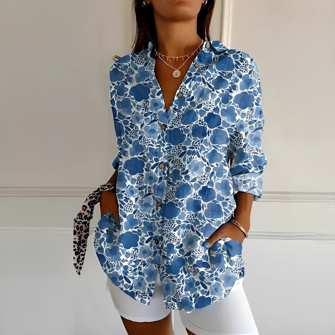Eleanor - Blouse Élégante à Boutons