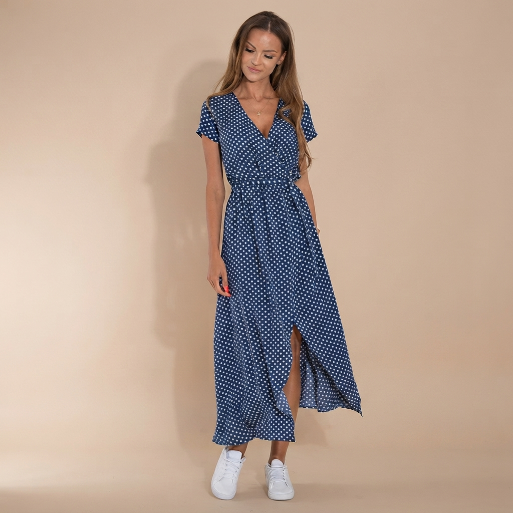 Sophie - Robe Midi Élégante et Aérienne