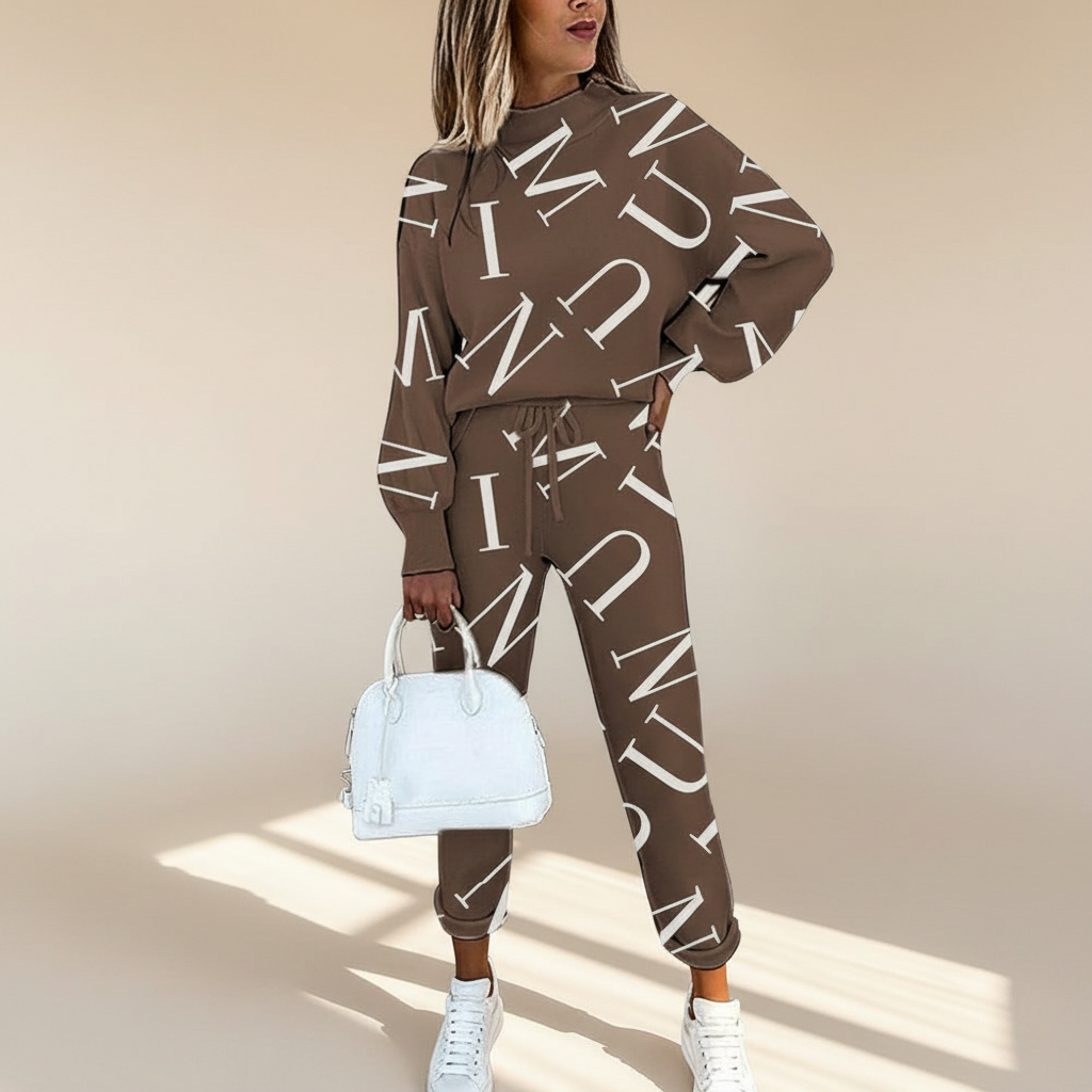 Avenie - Ensemble de Pantalon à la Mode