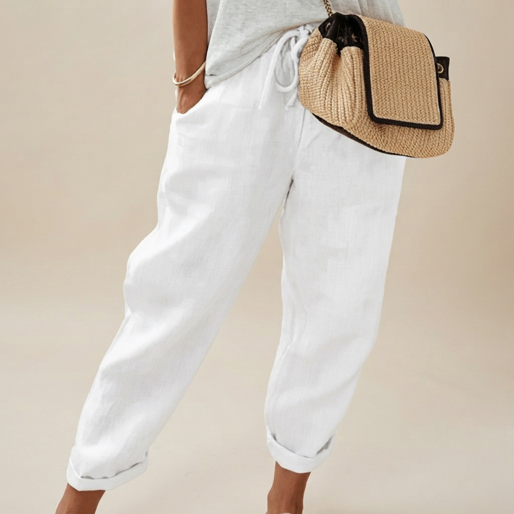 Martinie - Pantalon Décontracté à Cordon