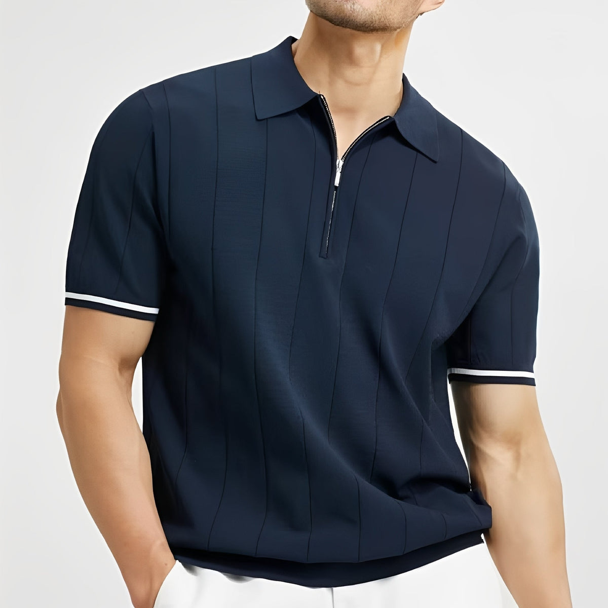 Josh - Polo à rayures élégant pour hommes