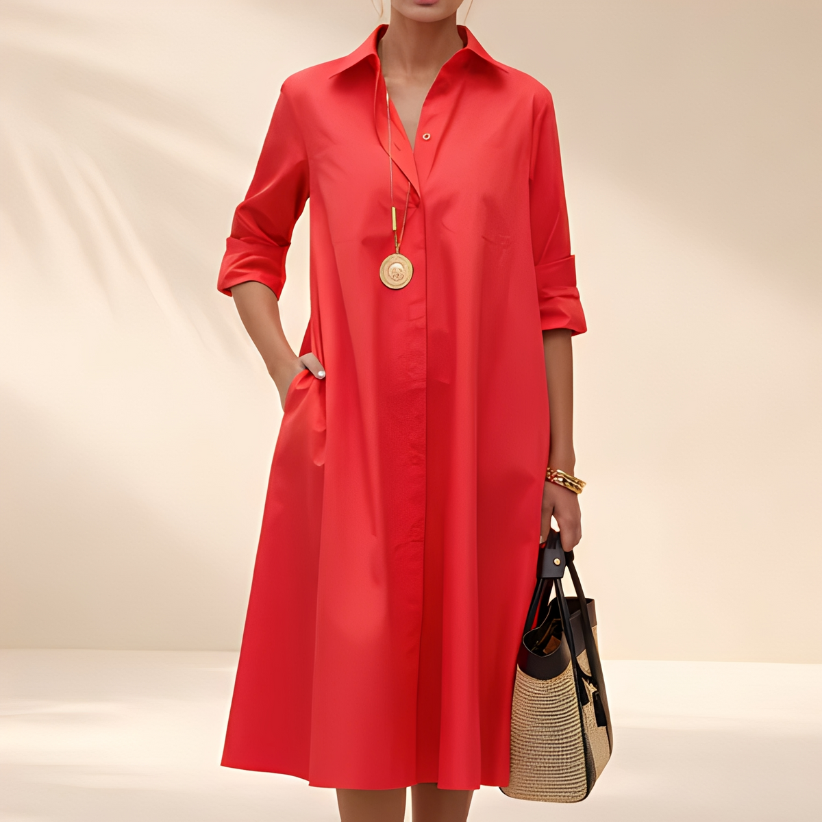 Eljenne - Robe chemise légère pour femme