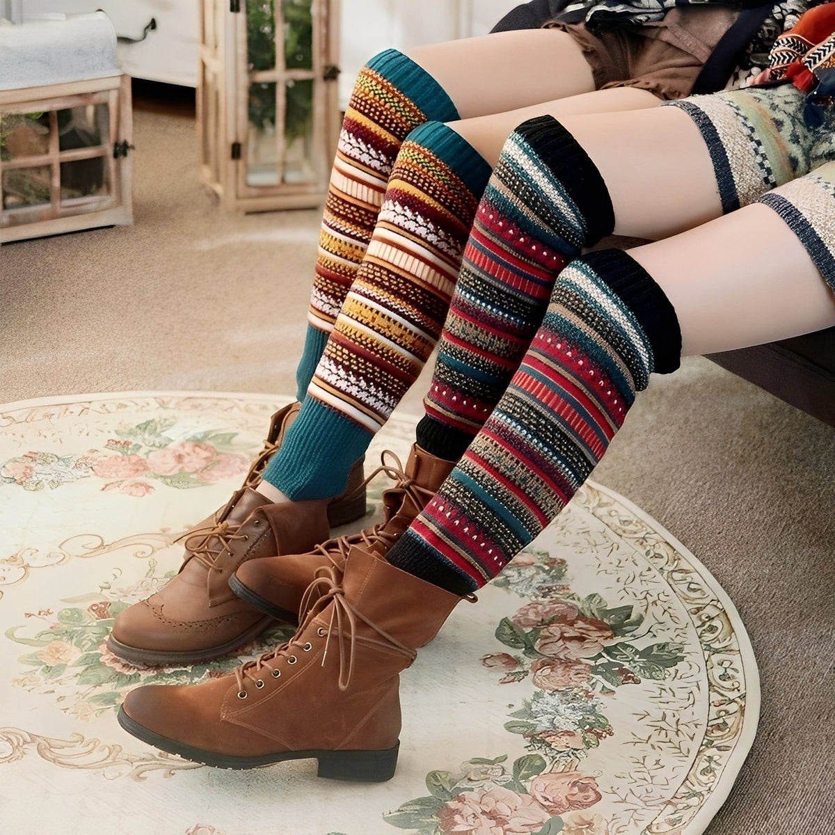 Suzanna - Chaussettes stylisées et chaudes