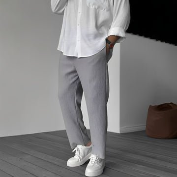 Tristan - Pantalon décontracté droit et large pour hommes
