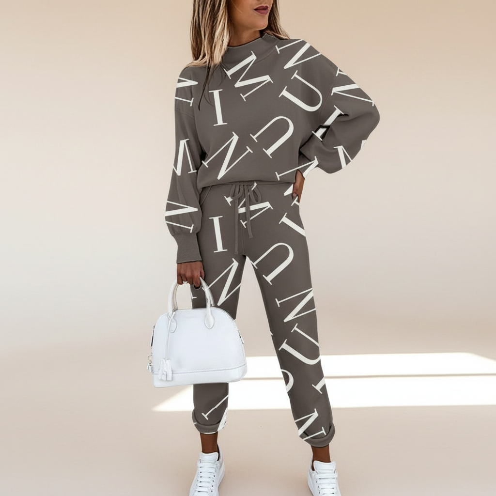 Avenie - Ensemble de Pantalon à la Mode