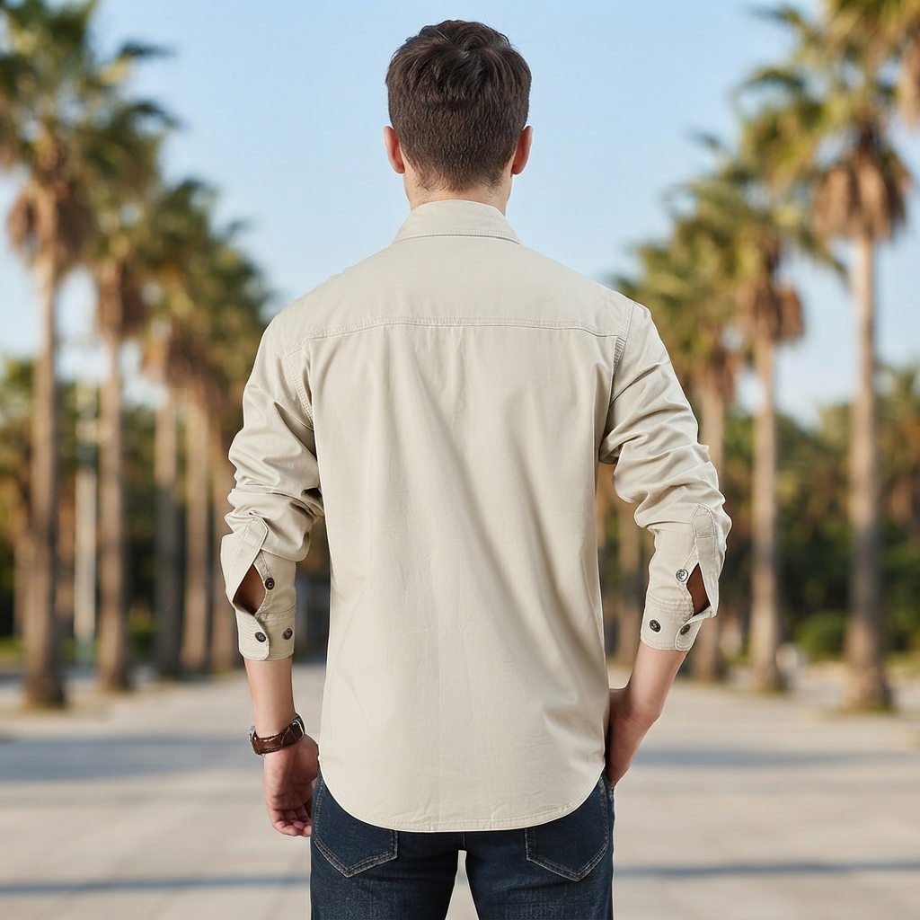 Hayden - Longue chemise cargo avec plusieurs poches