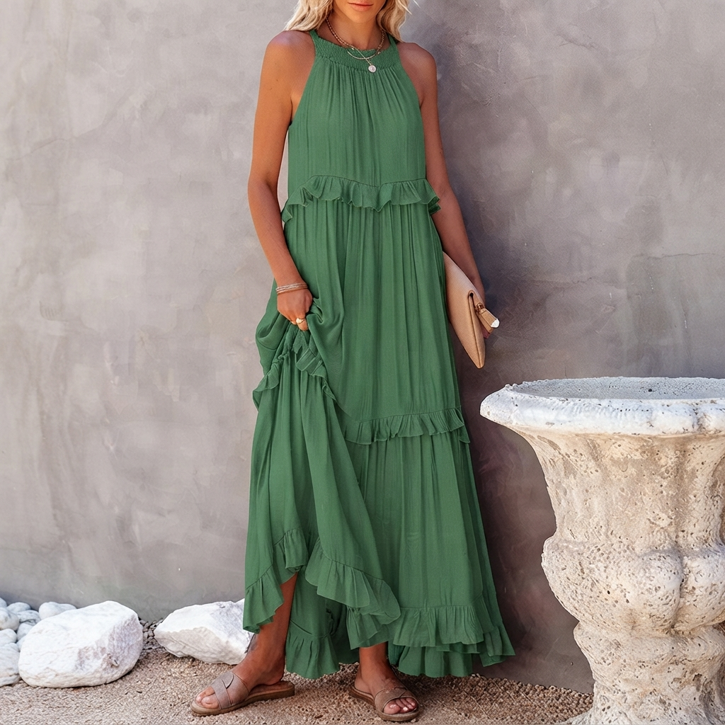 Vessa - Robe Maxi Élégante à Étages
