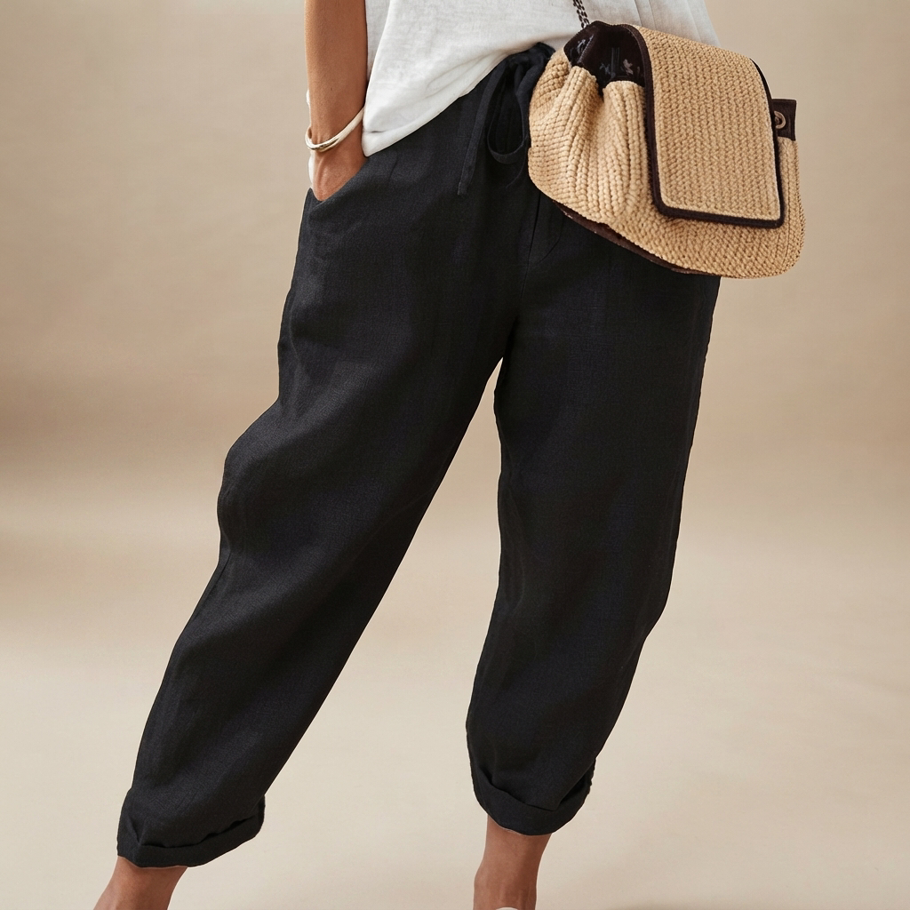 Martinie - Pantalon Décontracté à Cordon