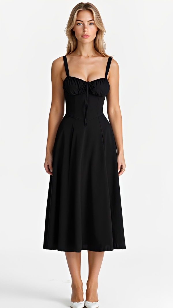 Kiana - Robe Élégante et Chic avec Fente Midi