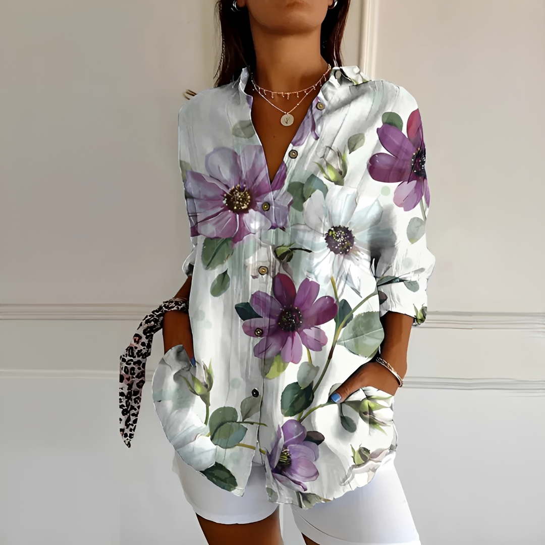 Eleanor - Blouse Élégante à Boutons