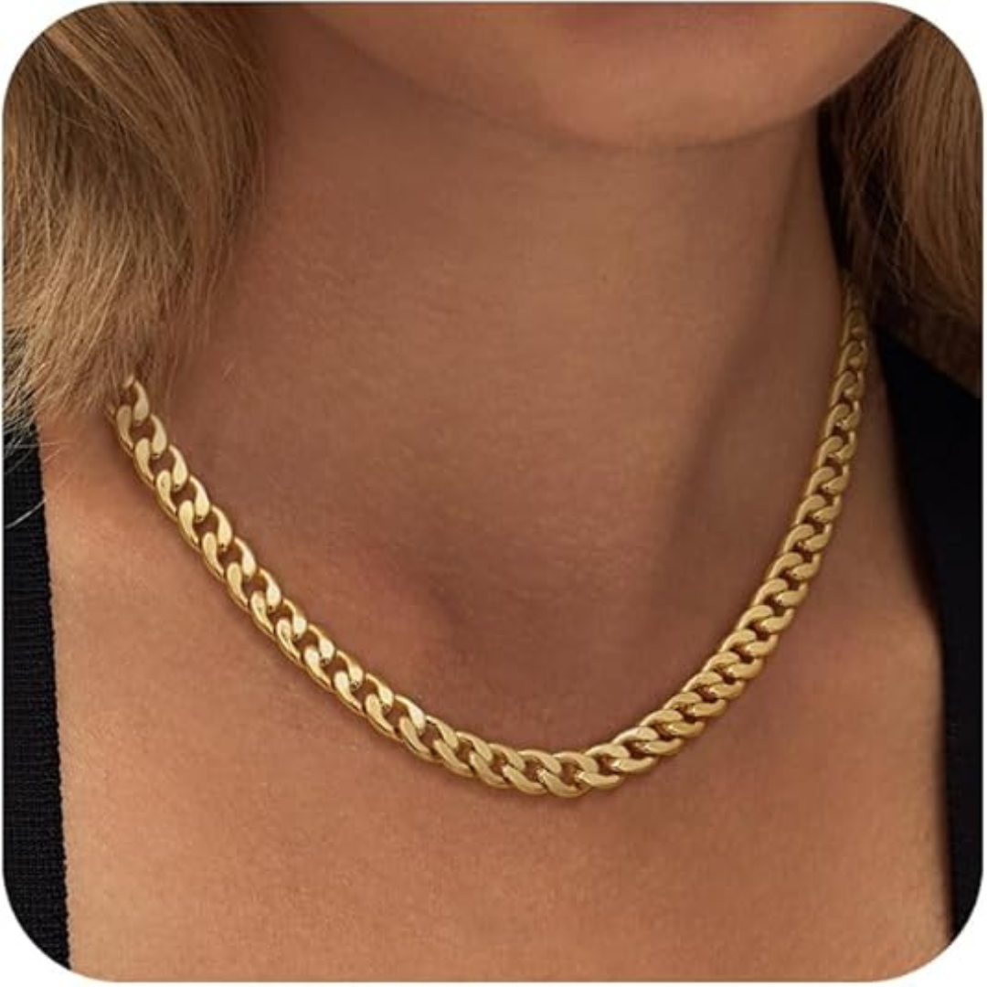 Anabel – Collier avec maillons dorés