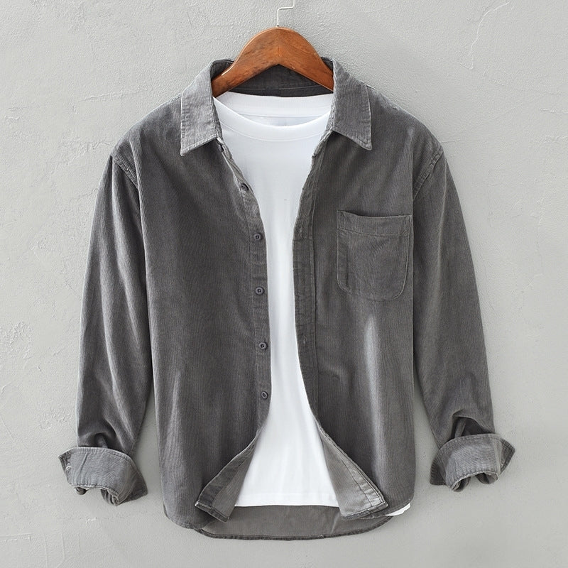 Samuel - Chemise surchemise décontractée à manches longues pour hommes