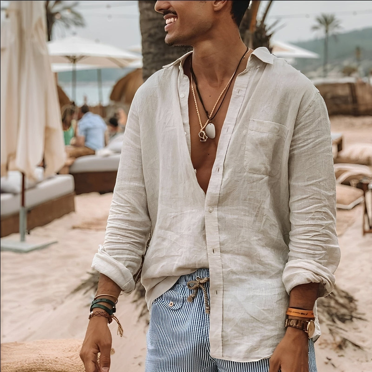 Kristian - T-shirt à manches longues agréable pour hommes