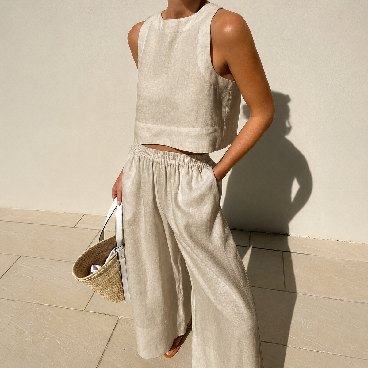 Thelma - Ensemble Confort Pantalon Large