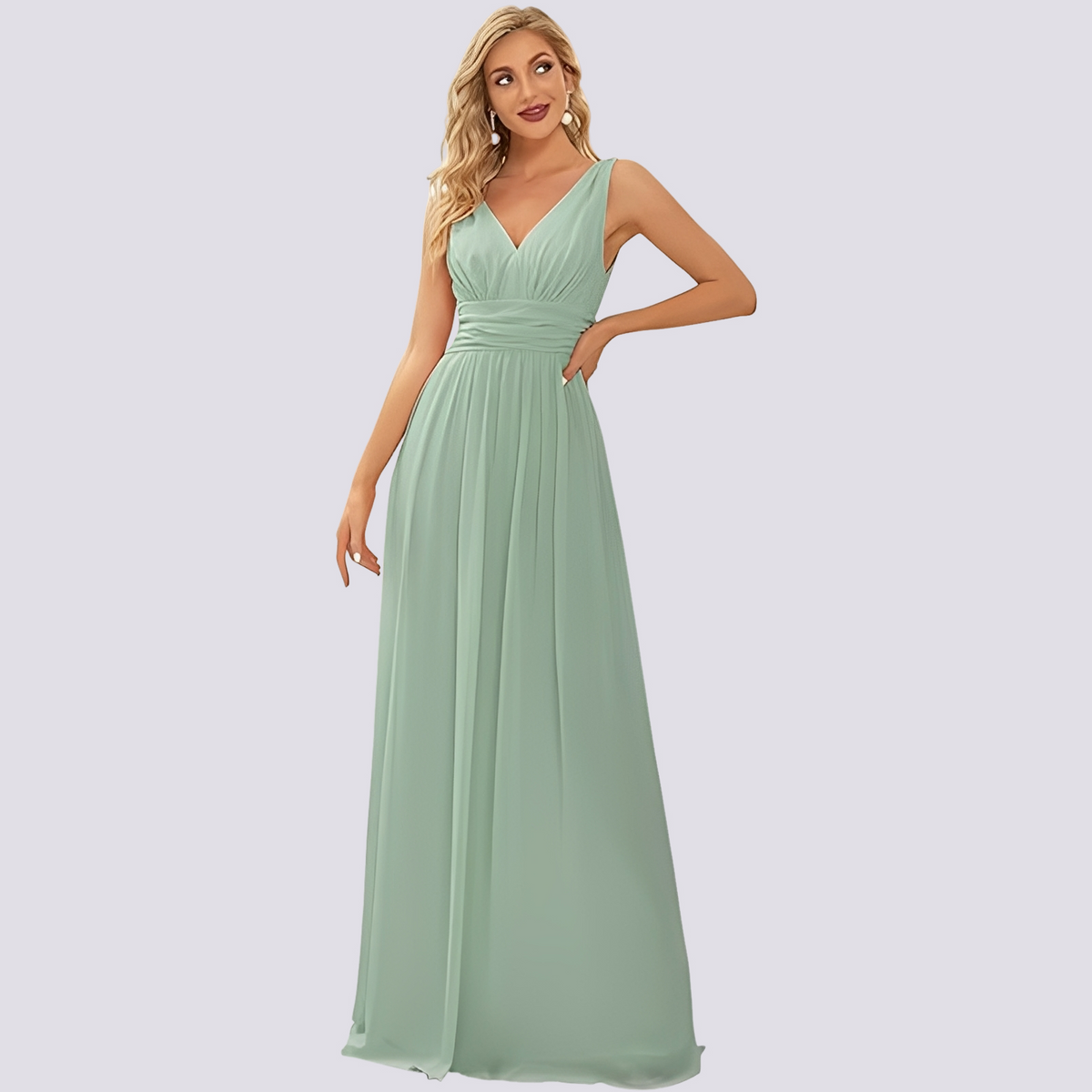 Maddie - Robe de soirée chic sans manches pour femmes