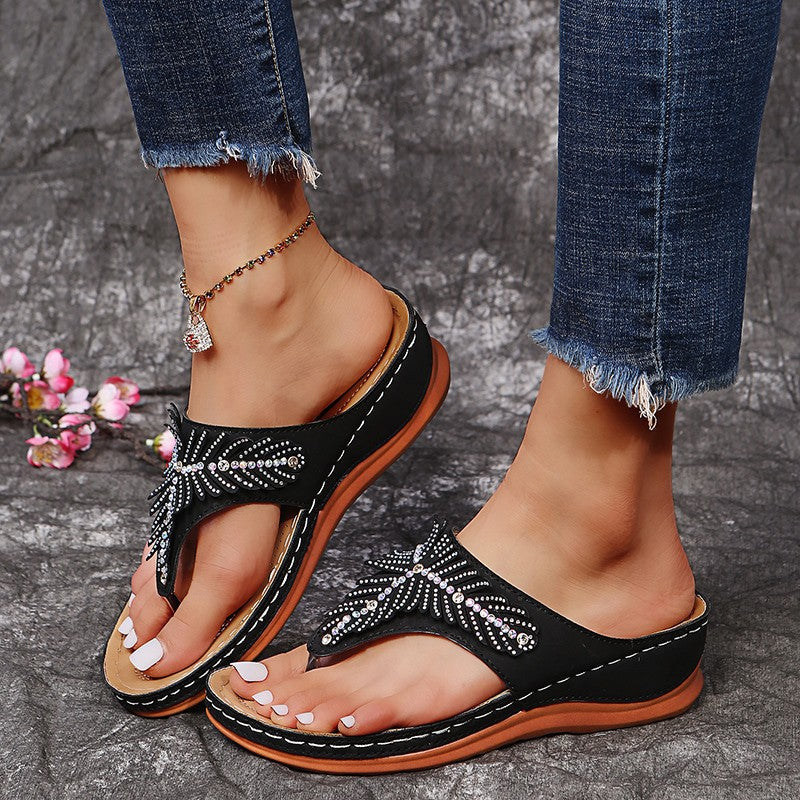 Roxanne - Sandales tendance avec strass pour femmes
