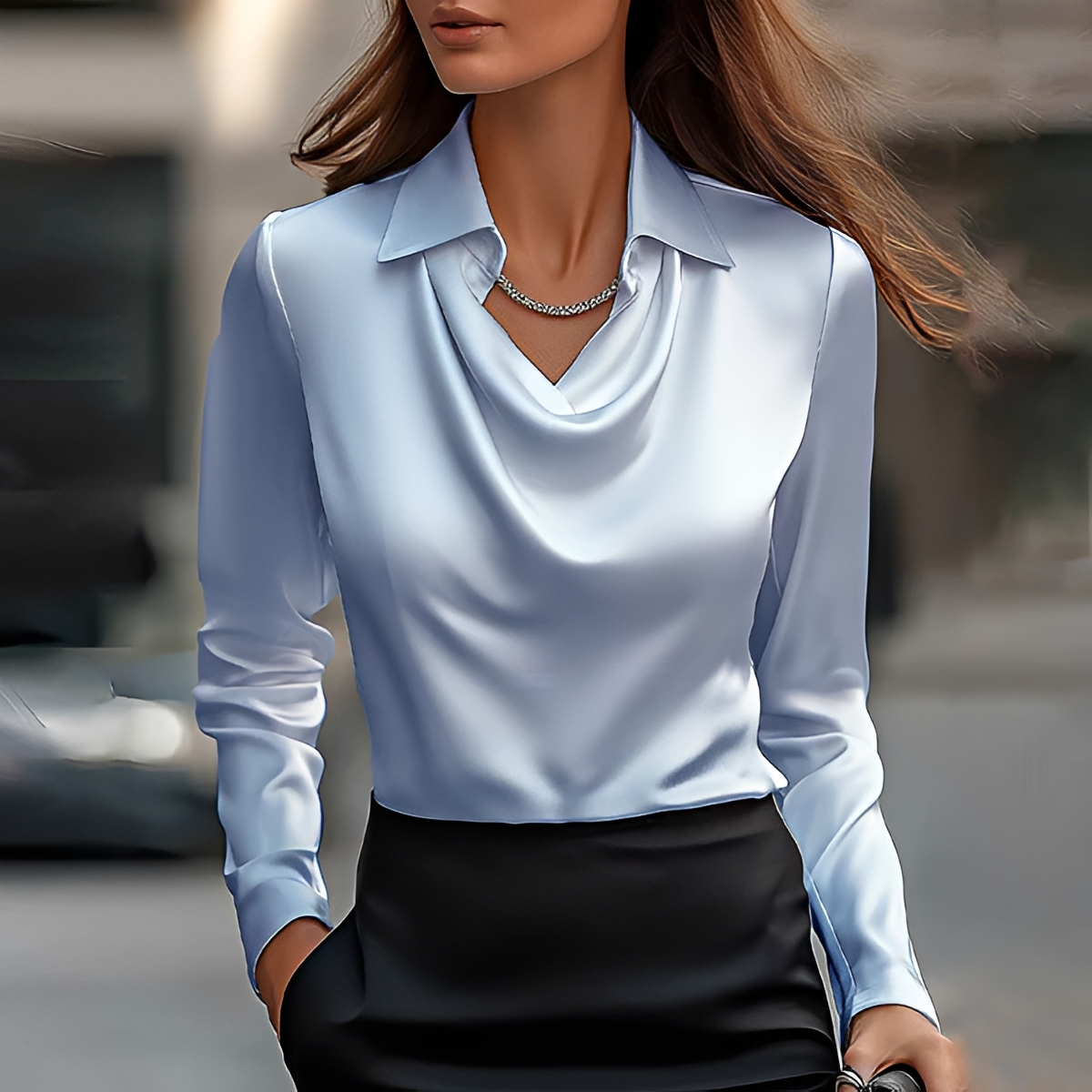 Chiara - Blouse Élégante à Manches Longues