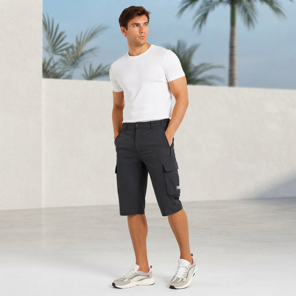 Cedrik - Short Cargo à Taille Élastique