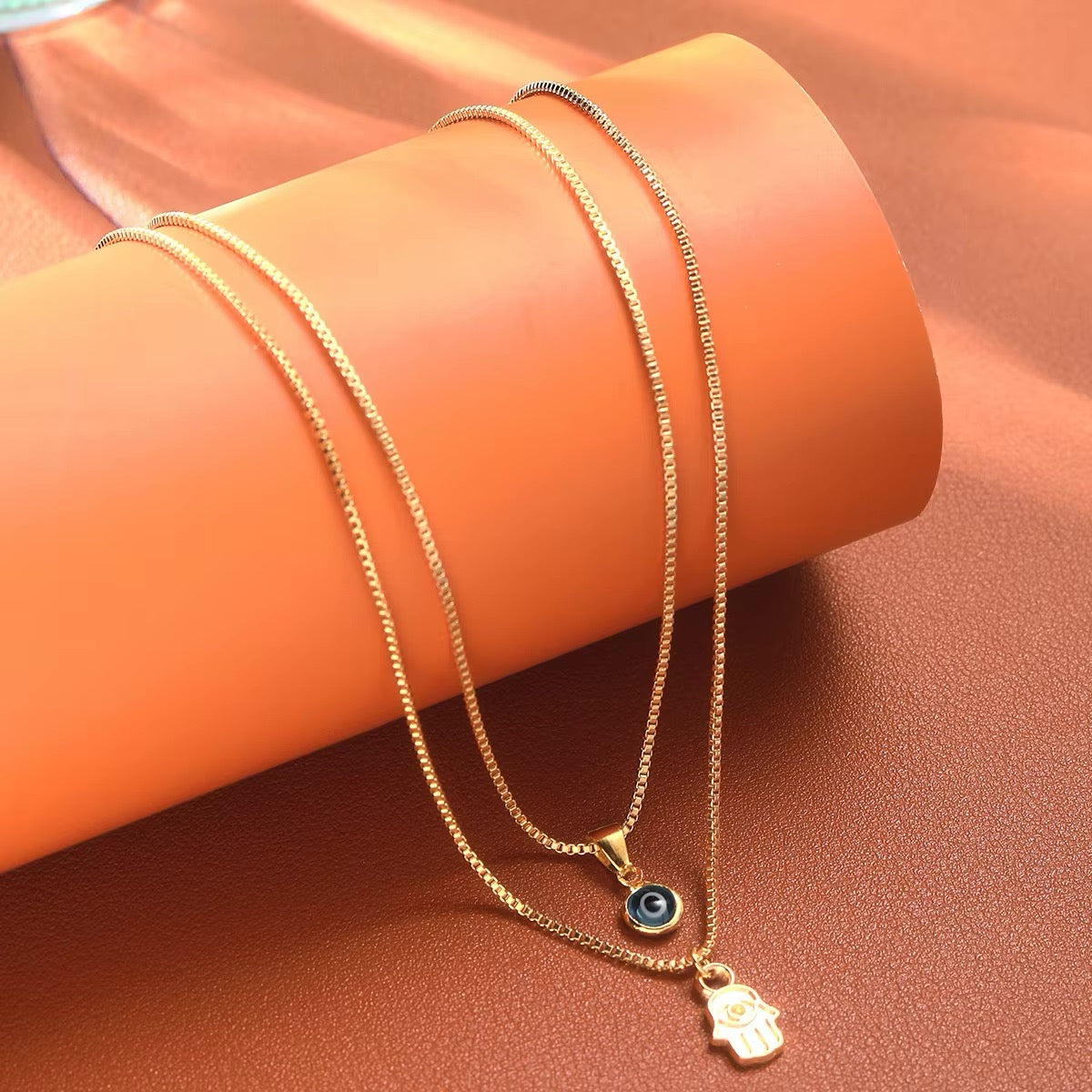 Sahar – Collier à deux rangées de mal de l'œil